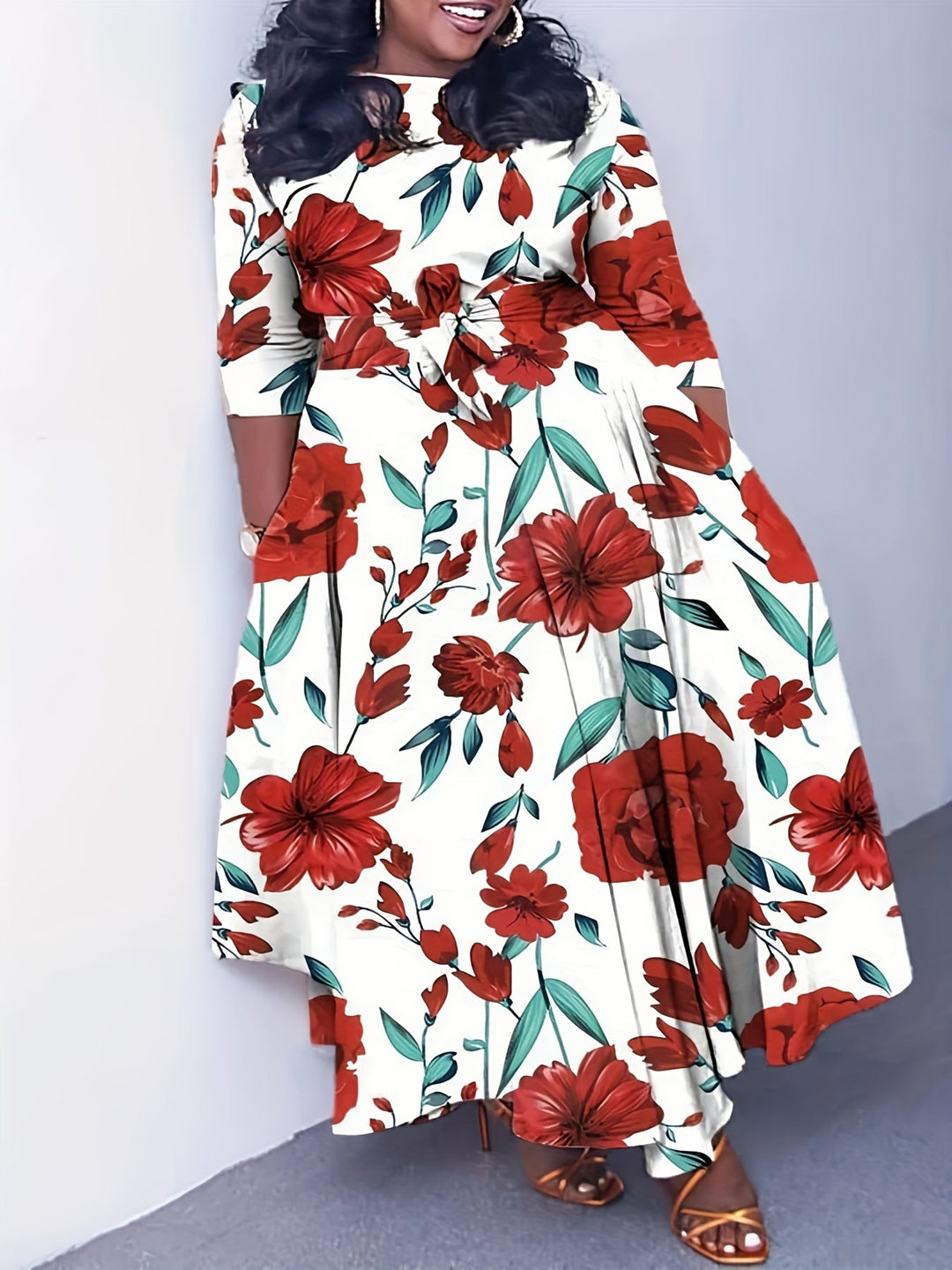 Hannah | Colorful Dress in Plus Sizes