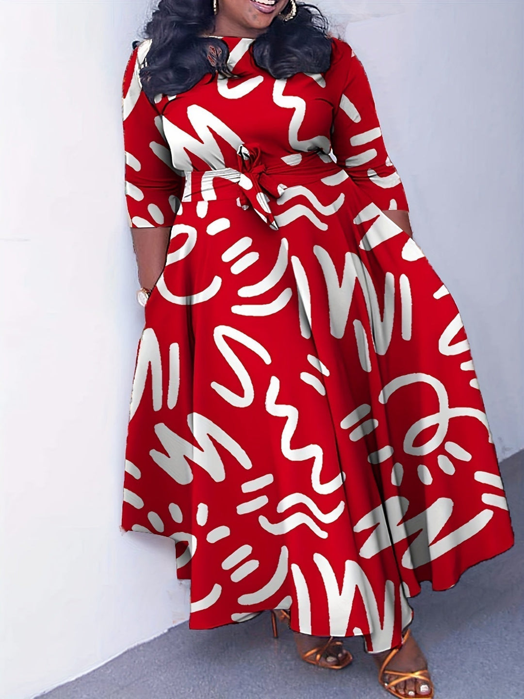 Hannah | Colorful Dress in Plus Sizes