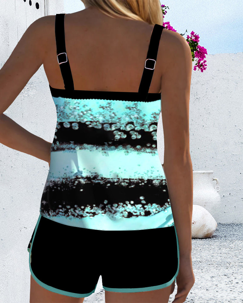 Elegant Two-Piece Slim Fit Swimsuit for Vacation