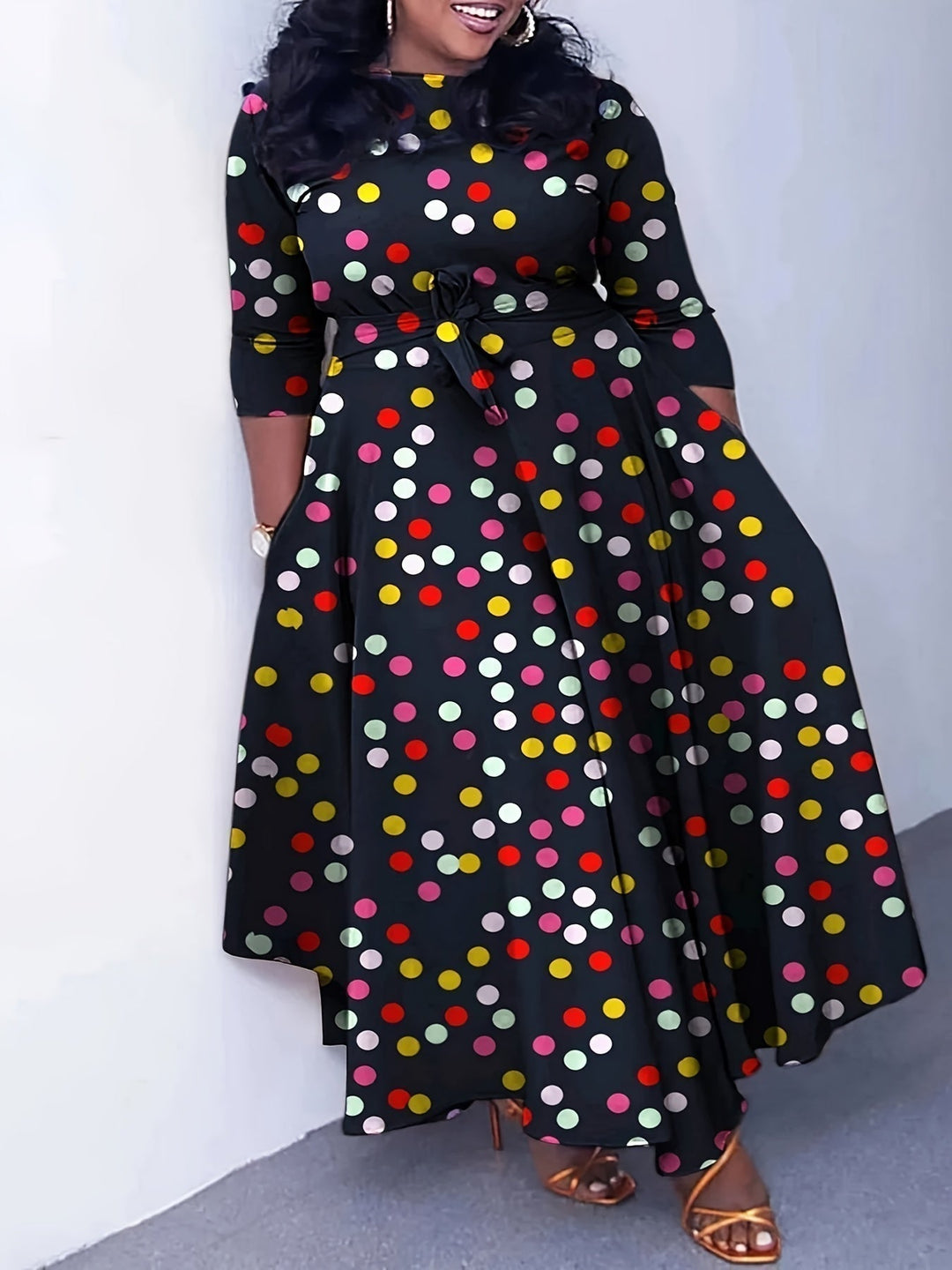 Hannah | Colorful Dress in Plus Sizes