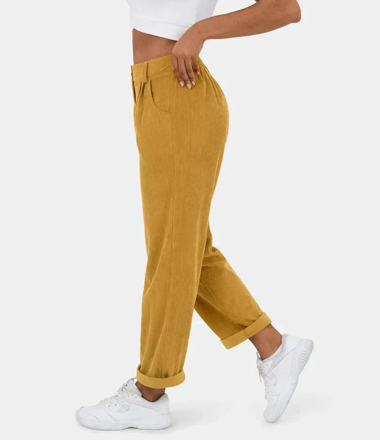 Bellamont – Fitted Relaxed Pants with Wide Leg
