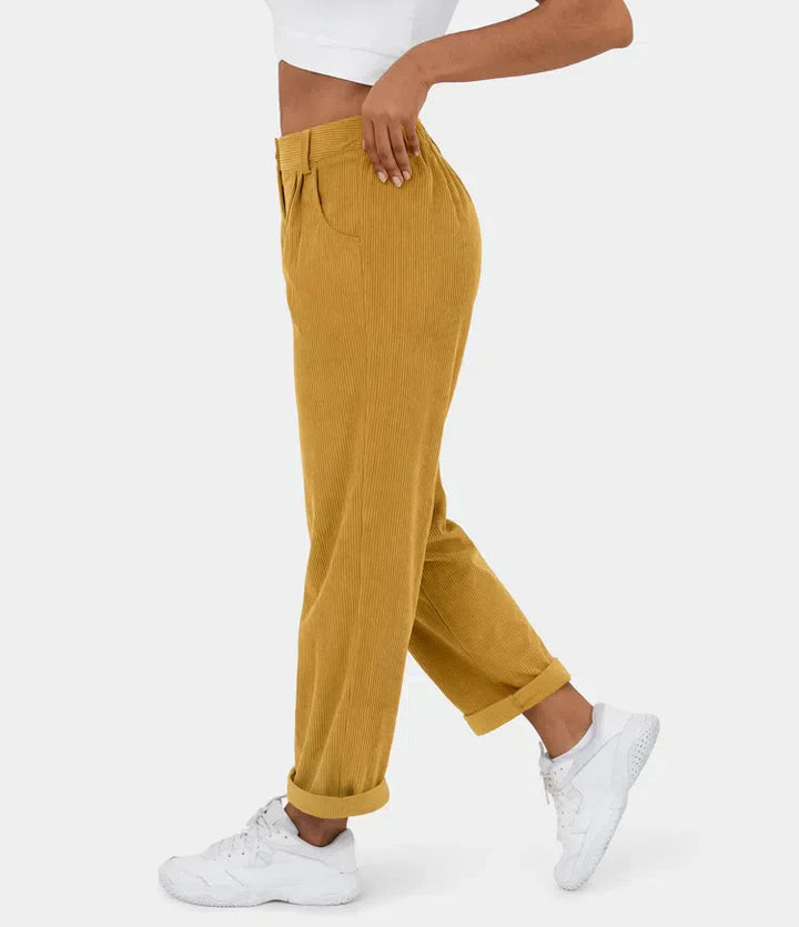 Bellamont – Fitted Relaxed Pants with Wide Leg