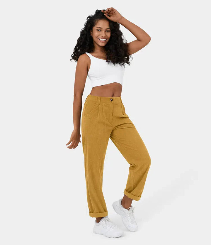 Bellamont – Fitted Relaxed Pants with Wide Leg