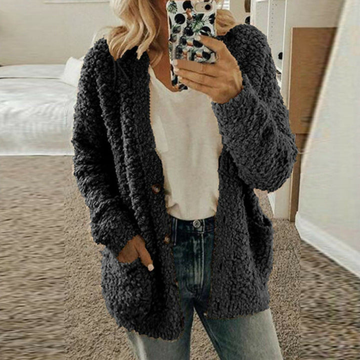 Women's Cardigan - Soft Wool Knit - Relaxed Fit - Chunky Knit with Front Pockets