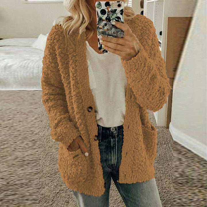Women's Cardigan - Soft Wool Knit - Relaxed Fit - Chunky Knit with Front Pockets