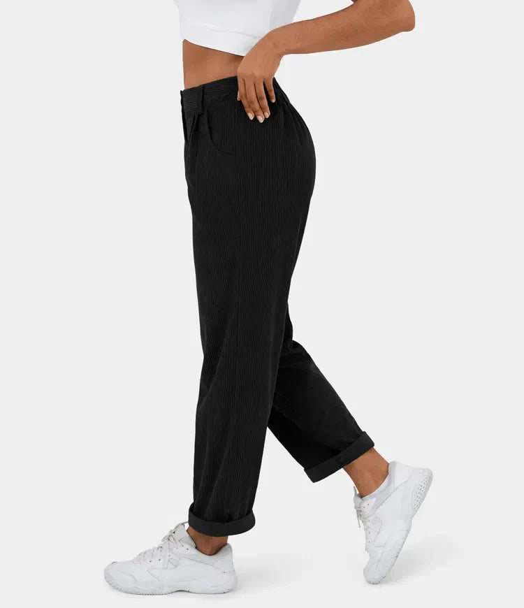 Bellamont – Fitted Relaxed Pants with Wide Leg