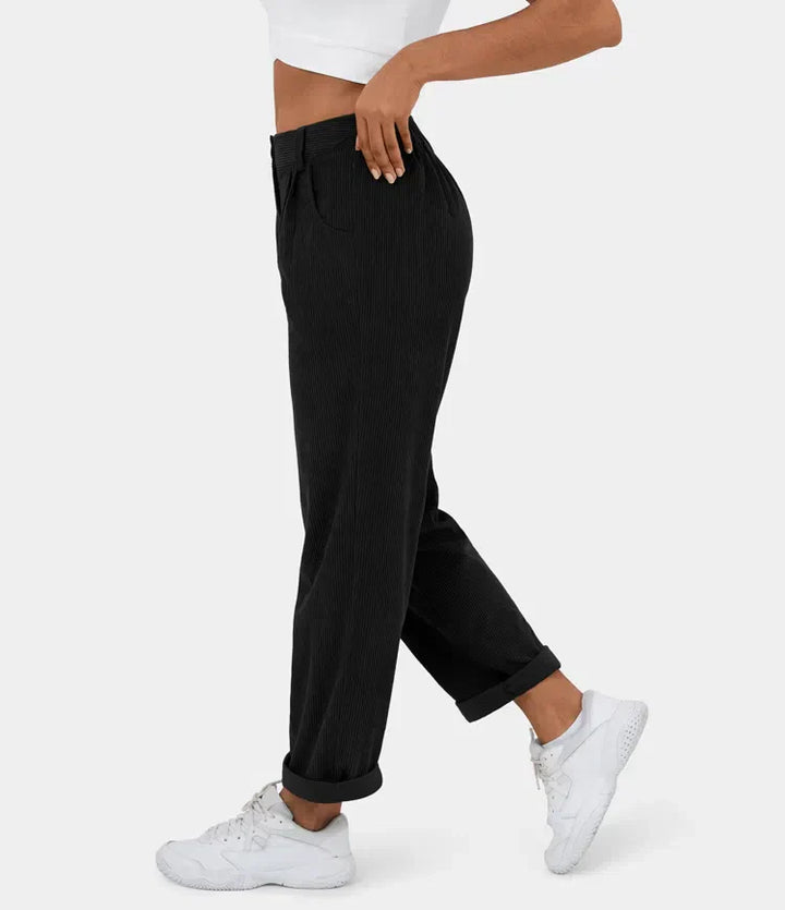 Bellamont – Fitted Relaxed Pants with Wide Leg